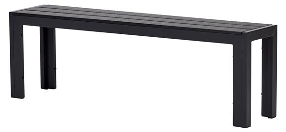 Havebænk sort